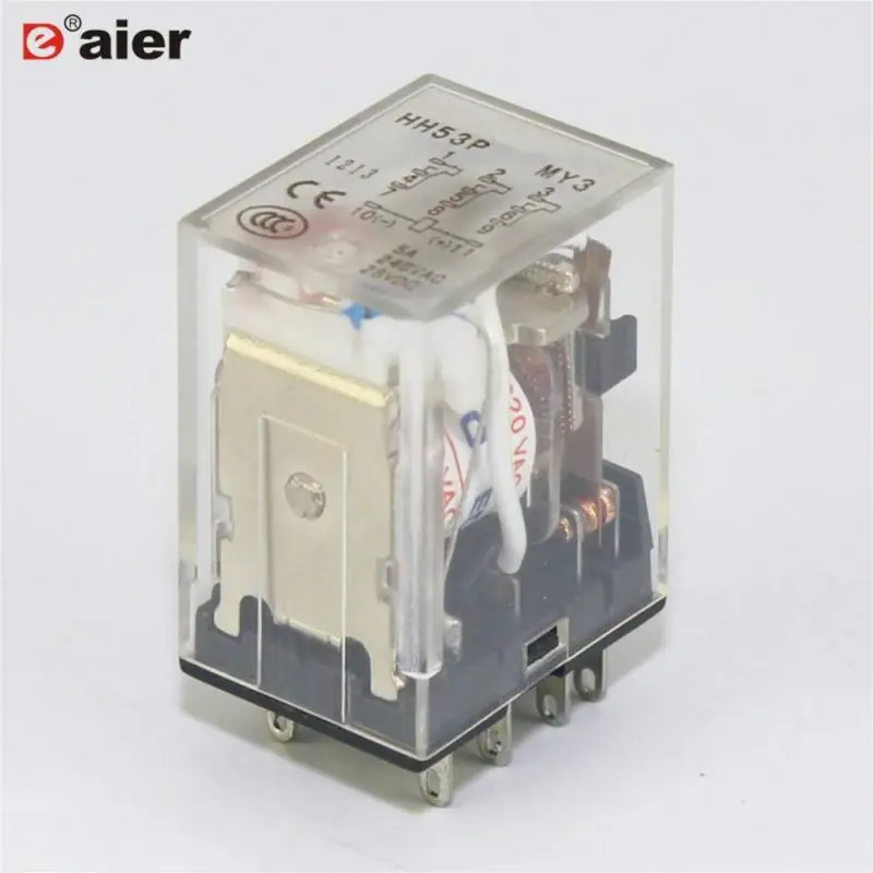 HH53P MY3 3 полюс 11 контакты 5A 240VAC 28VDC Micro DC питания переменного тока реле
