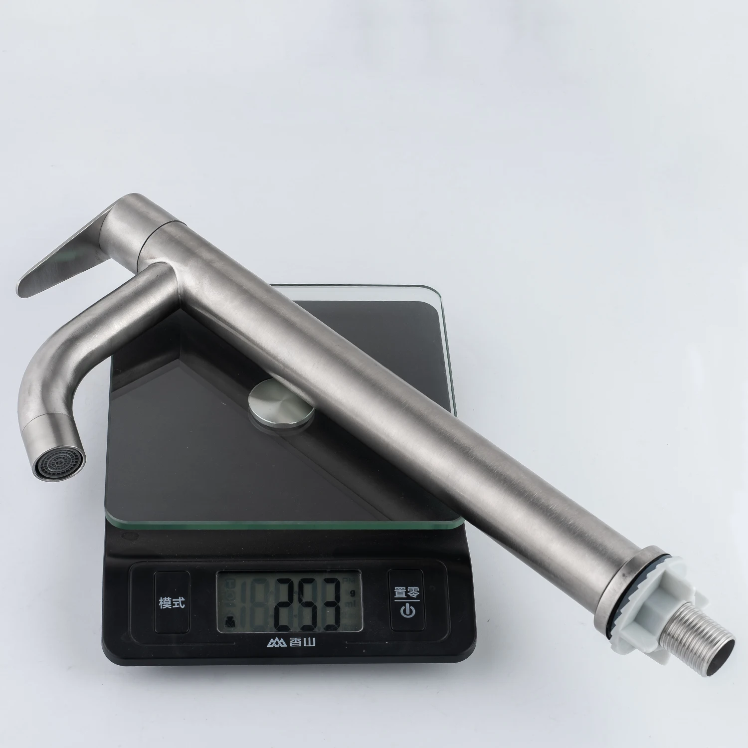 TB-5403L Tengbo Sus Stainless Steel 304 bathroom tall body Cold Water Tap Faucet Wash Basin