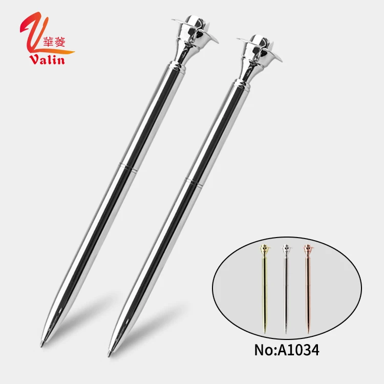 New Selling Promotion Gift metal flower ball pen with custom logo for office school