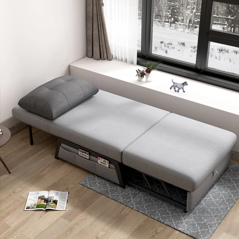 Multi functional Upholstered sleeping sofa bed set Living Room Sofa Bed European Style Functional Fabric Folding Single Sofa Bed
