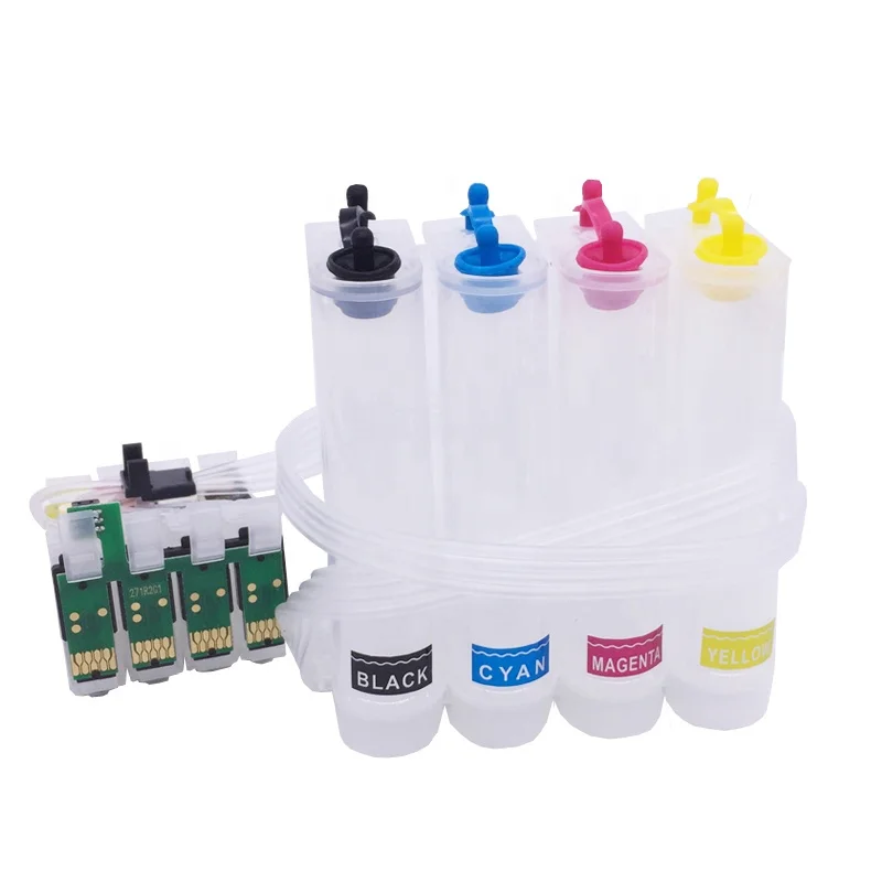 Factory Direct Sale T1971 T1962-T1964 CISS Ink System With Reset Chip For Epson XP-201 XP-211 XP-204 XP-401 XP-411 XP-214 XP-101