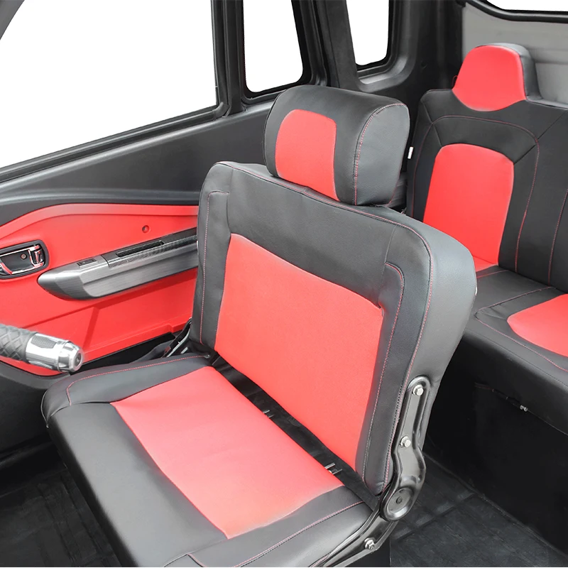 High Elastic Waterproof Seats Pearl White Electric Pickup Truck