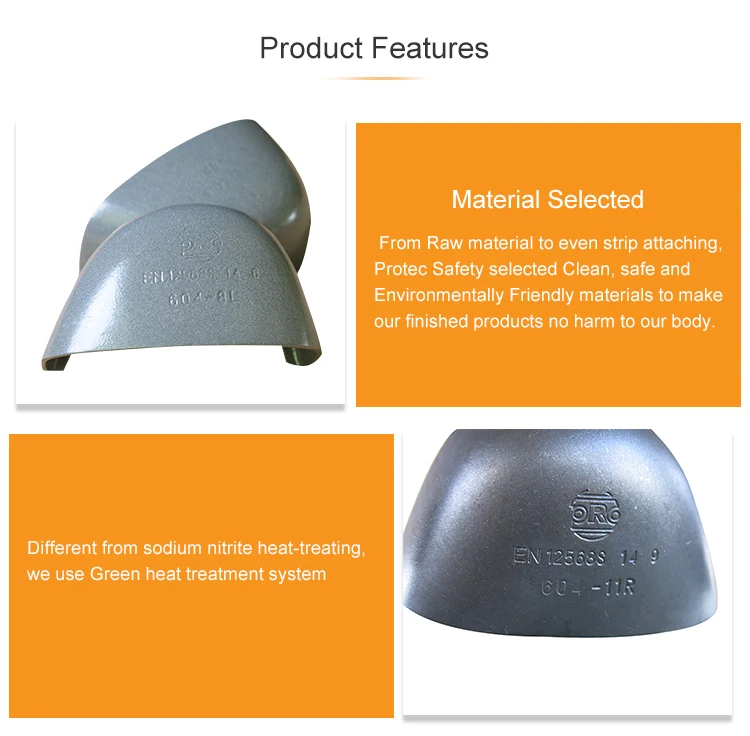 Steel toe cap safety gumboots removable safety toe caps inserts