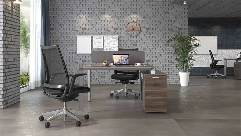 Office Furniture Melamine Board Wooden Computer Online Desk Of Office Modular Workstation