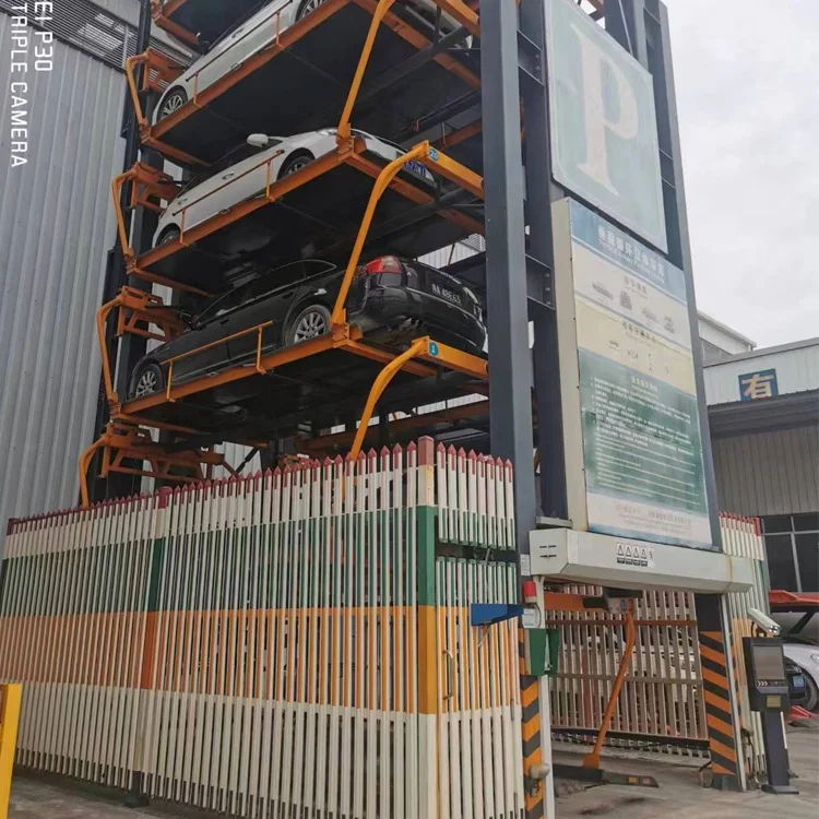 Small area occupation automatic circulation vertical rotary parking lift system