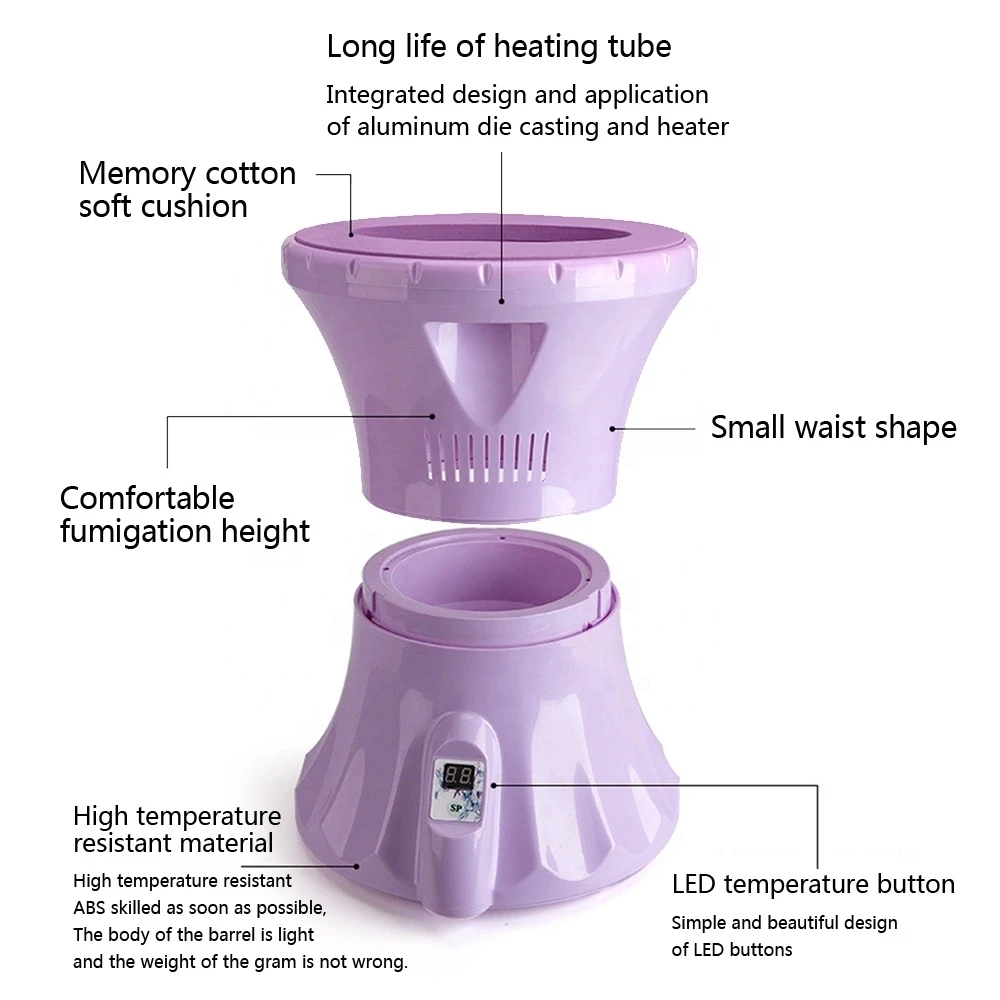 
Purple Yoni Steam Seat Good For Cleansing Entire Reproductive System V Yoni Steamer Health Care Tool For Home 