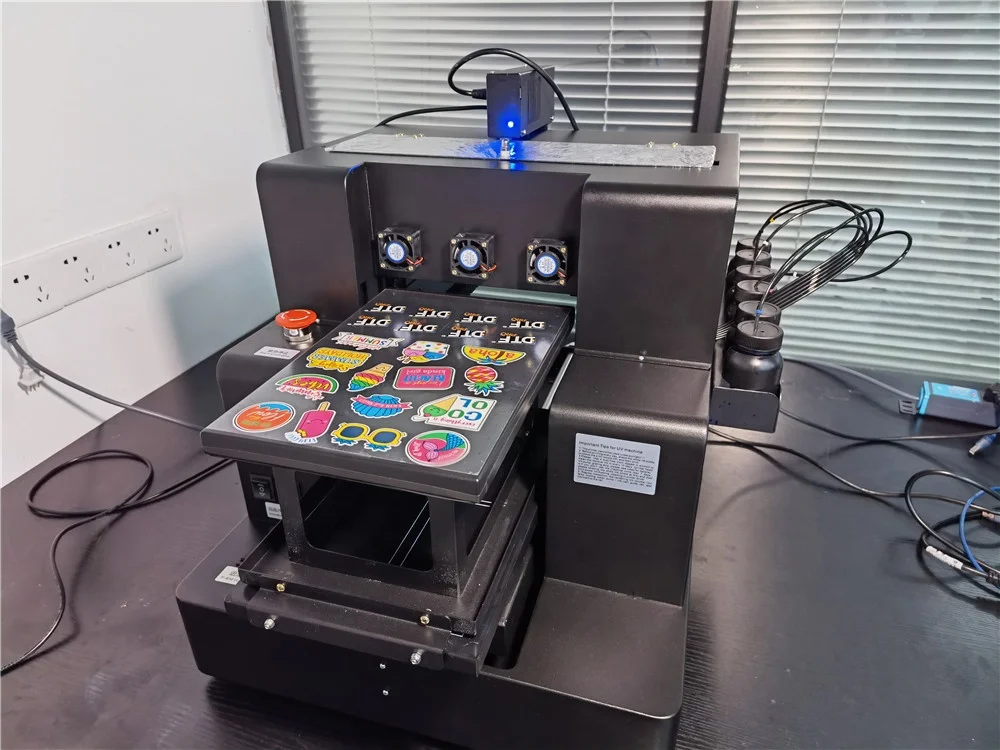 new update A4 plus uv dtf printer varnish AB films model