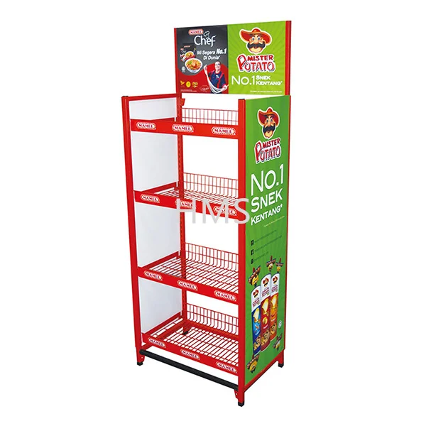 Customized wood display stand floor display rack POP cardboard display racks