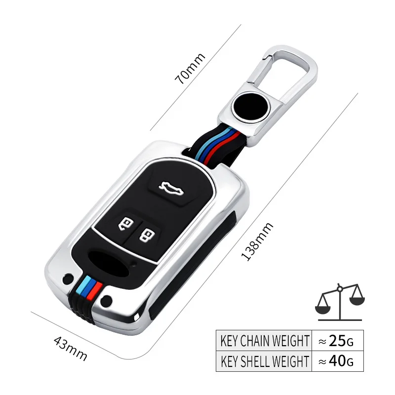 Car Smart Key Case Shell Cover For Chery Tiggo 3 5 Chery ARRIZO 3 7 Chery E3 E5 Bonus 3 Buttons Auto Keychain Bag Accessories