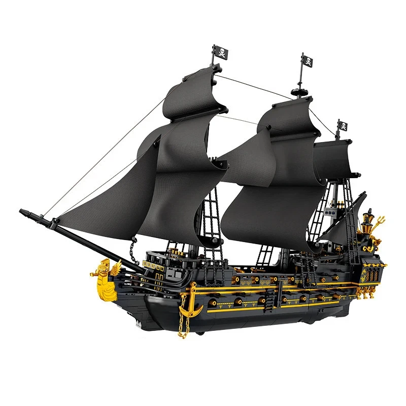 Форанж FC6010 MOC креативная модель пиратского корабля лодка кубики сборка игрушек для мальчиков подарок на день рождения 2076 шт. наборы строительных блоков