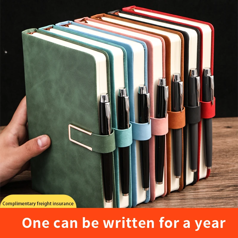 Wholesale A5 Personalized Notebook Customized Logo PU Leather Diary Blank School Office Supplies Business Notebook