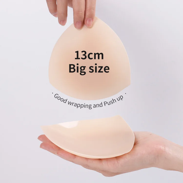 Plus Size Soild Opaque Washable Push Up Silicone Nipple Cover Triangle Sticky Nipple Pasties
