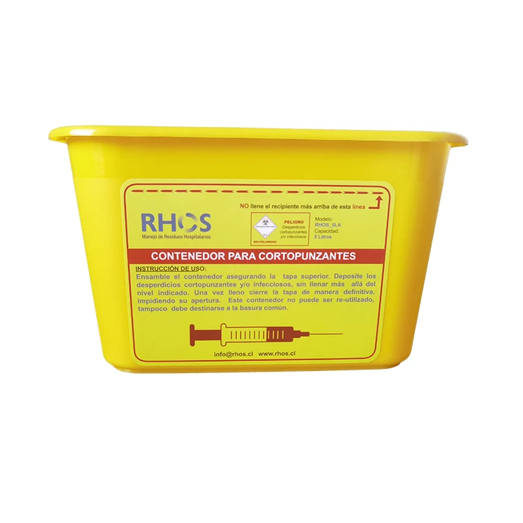 1L 2L 3L 5L 7L 10L Hospital Disposal Syringe Needle Medical Waste Bin Medical Sharps Container