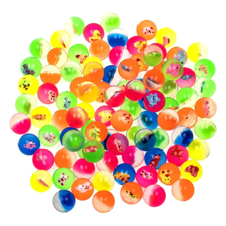 
Amazon Hot Sale Cute 27mm 32mm 45mm Elastic Ball Toys For Children 