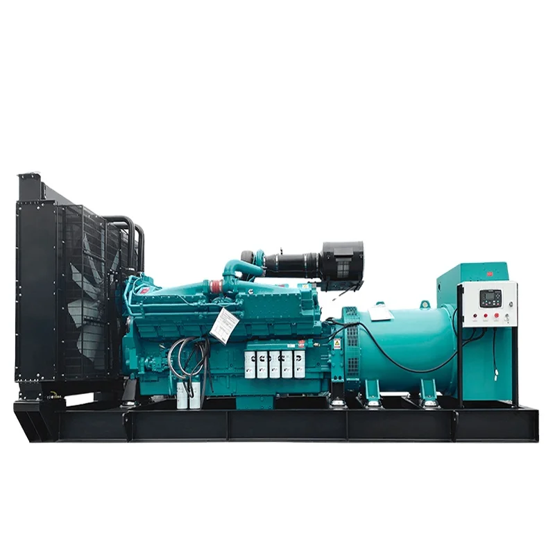 Original Vlais 700kW 875kva diesel generator genset price water cooled 3 phase high voltage generator 60HZ 50HZ for sale