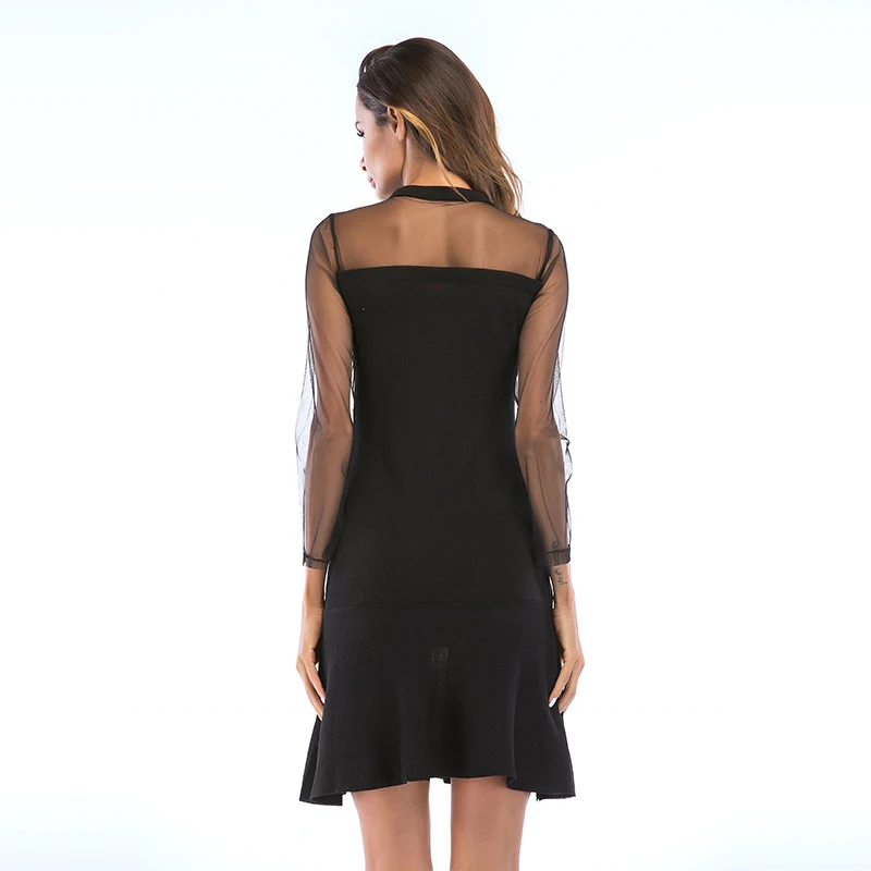 
High quality wholesale autumn fried street charm casual dress fashion 