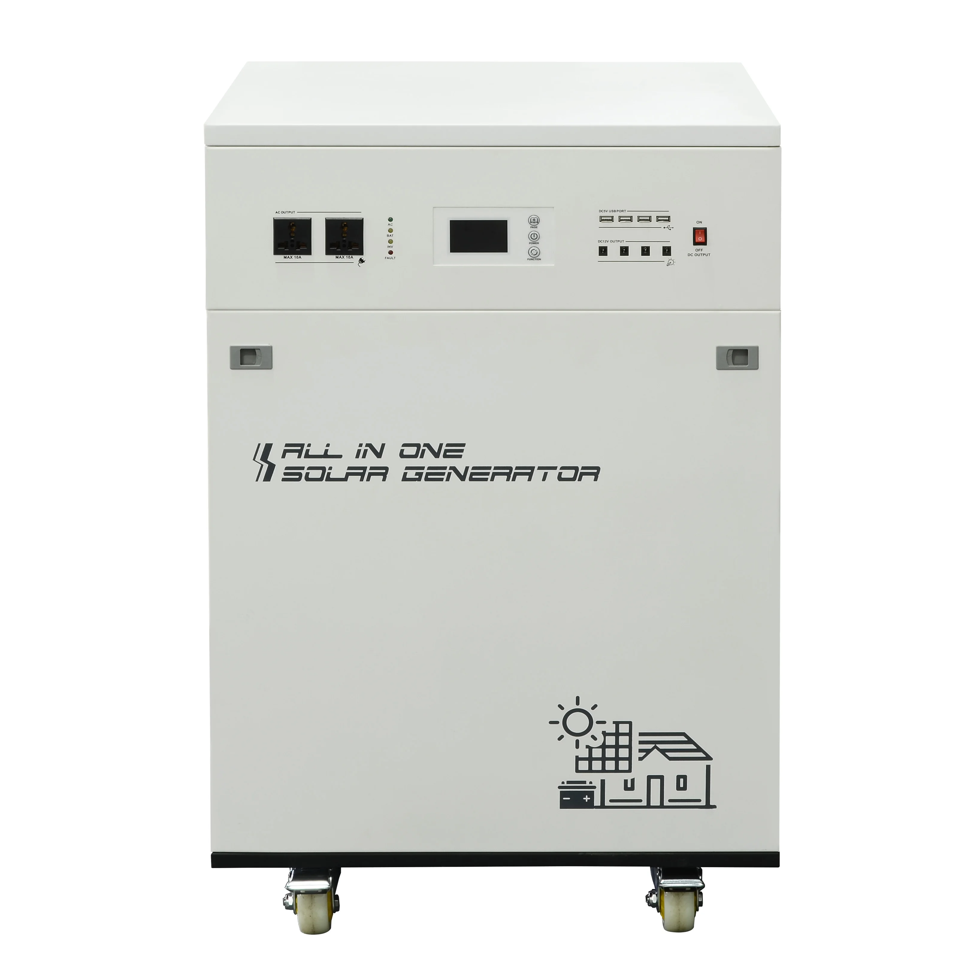 6000w 6kva MPPT PWM 48vdc UPS Supply Station 110v 120v 220v Solor Eneragy Inverter For Refrigerator