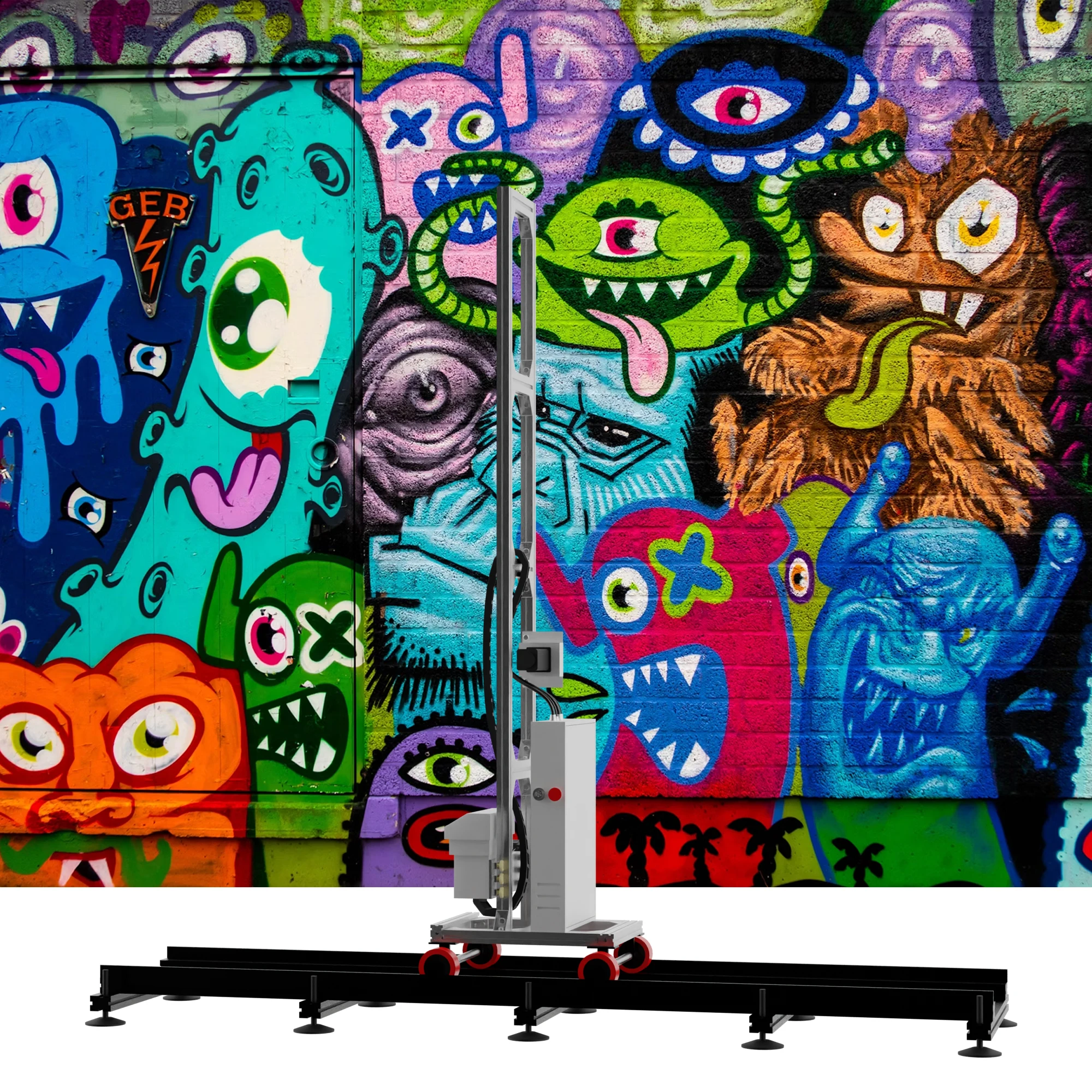 Wall Integrated Machine UV Imprimante Murale 3D Vertical Wall Printer Wall and Floor All in One Painting Machine