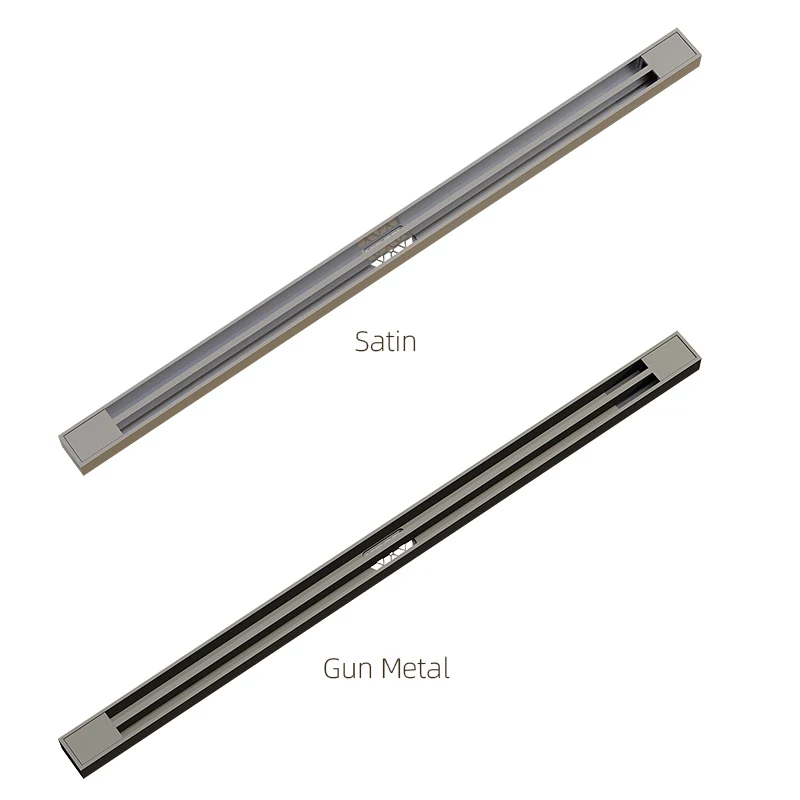 Customization Watermark Sus 304 Tile Insert Stainless Steel Linear Rectangular Long Shower Floor Drain