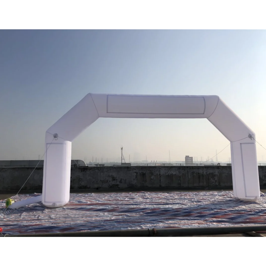 Hot Selling Inflatable White Archway With banner For Advertising/Racing/ Events/Activity