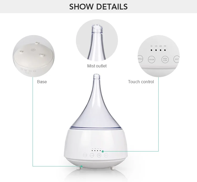 Latest Household Ultrasonic Humidifier Air Diffuser Aroma 16 Color Changing LED Night Light Essential Oil Diffuser