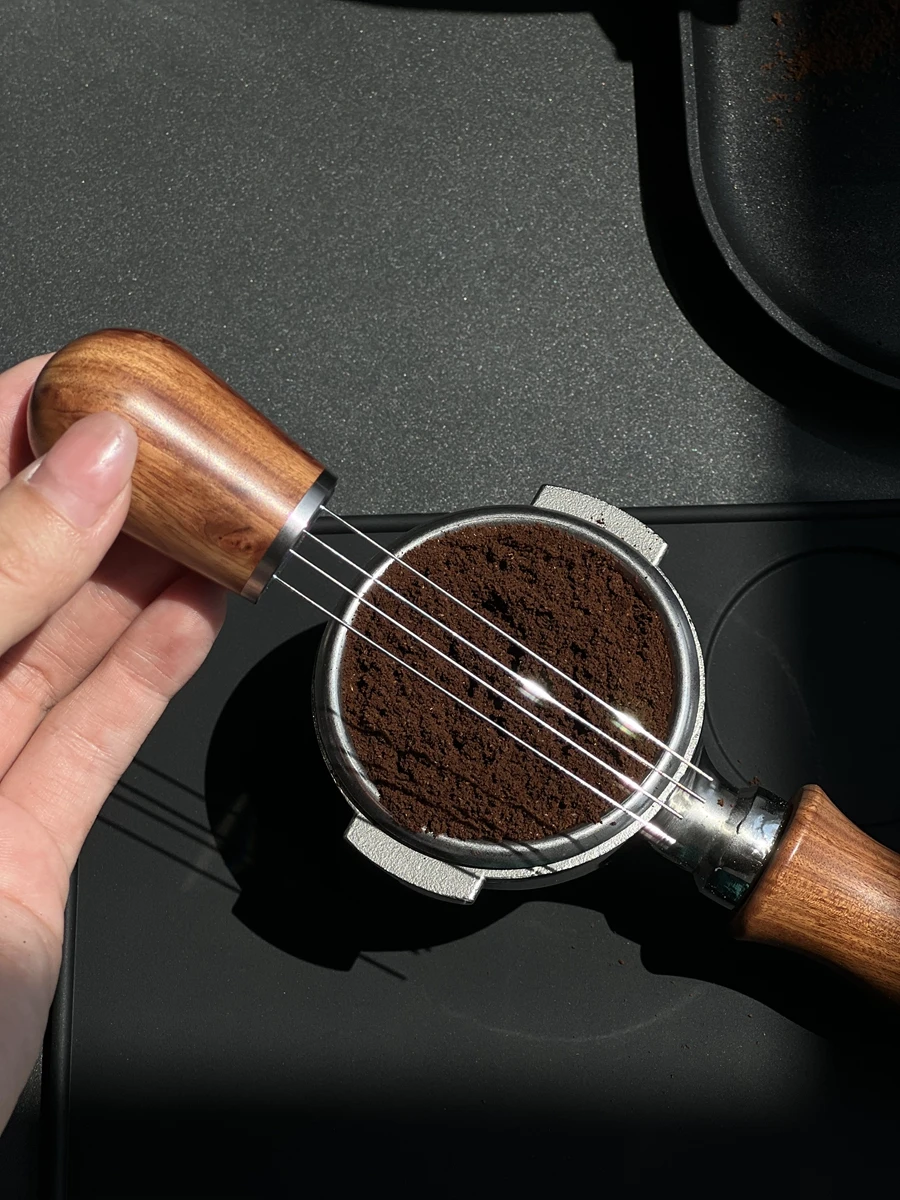 Espresso Coffee Stirrer Professional WDT Distribution Tool coffee cloth powder needle With Natural Wood Handle For Stirrer