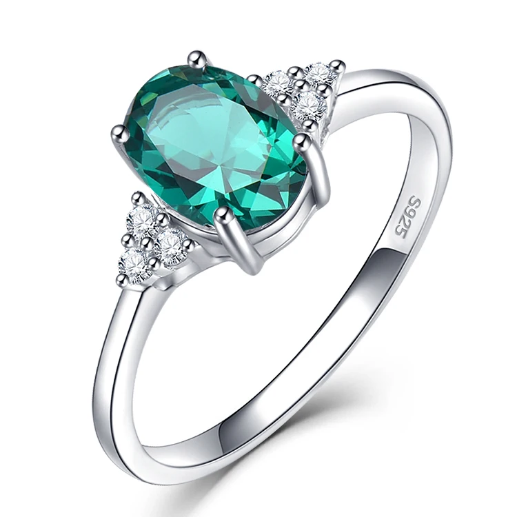 
Diaspore Sultanite Gemstone Rings for Women Real 925 Sterling Silver Emerald Sapphire Topaz Ruby Morganite Paraiba Jewelry 