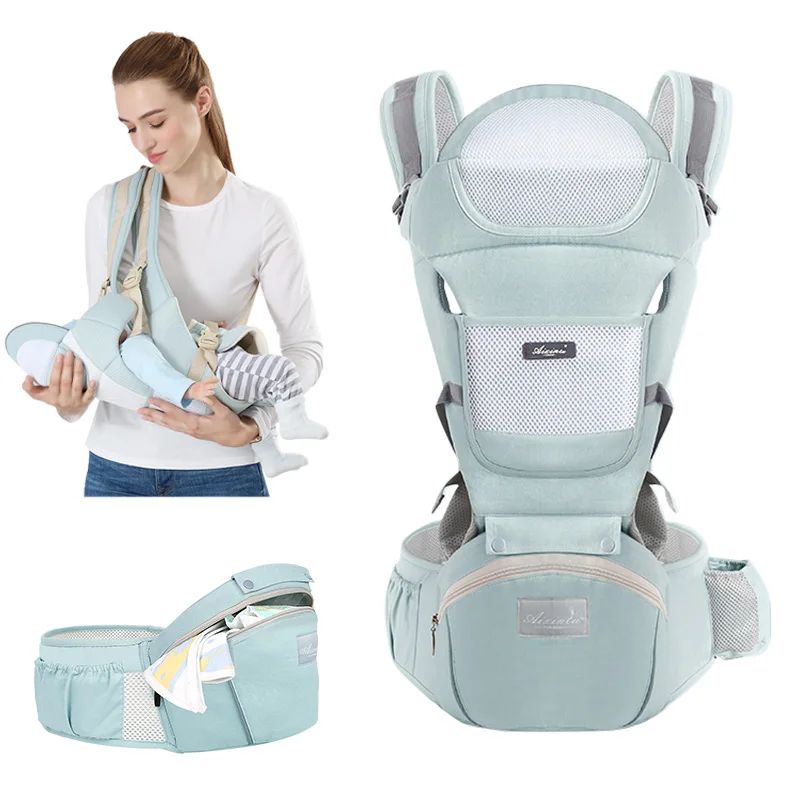 0-36 Months Ergonomic Baby Holder, Kangaroo Baby Holder with Front Seat for Children, Baby Travel Baby Holder