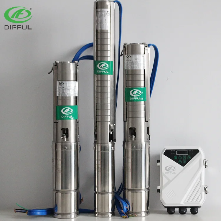 heavy duty high pressure dc solar submersible pump water
