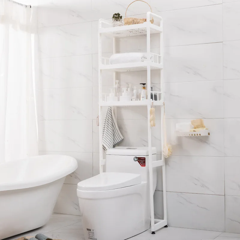 Multi-functional 3 Tier Over Toilet Shelf Rack Bathroom Space Saver Toilet Stand Shelves Above Toilet Organizer