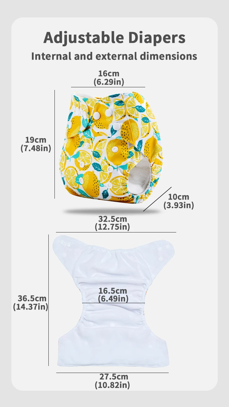 Ananbaby Wholesale Ecological One Size Fits All Pocket Cloth Nappy Reusable Adjustable Baby Nappy