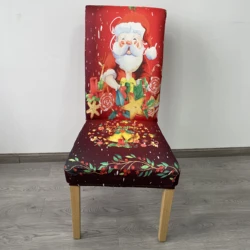 Stretch Chair Covers Printed Stretchable Dining Chair Slipcover Washable Removable for Kitchen, Hotel, Restaurant