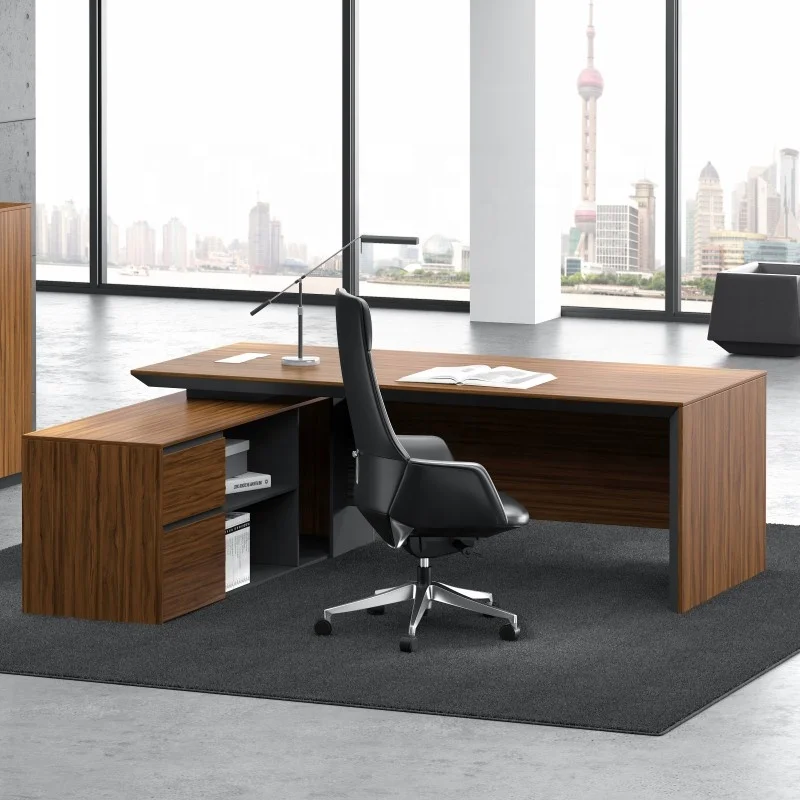 Elegant Design Classical Solid Wood Executive Office boss table