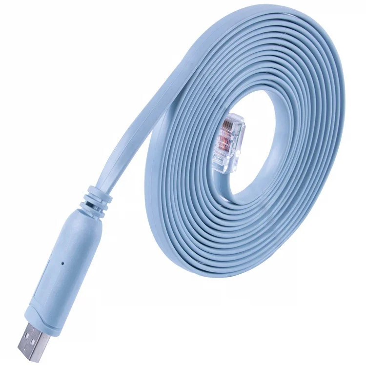 Customized Compatible WIN10 Plug and Play FTDI RS232 USB Connecteur Rj45 8P8C Console Usb Extender Over Rj45 Cable