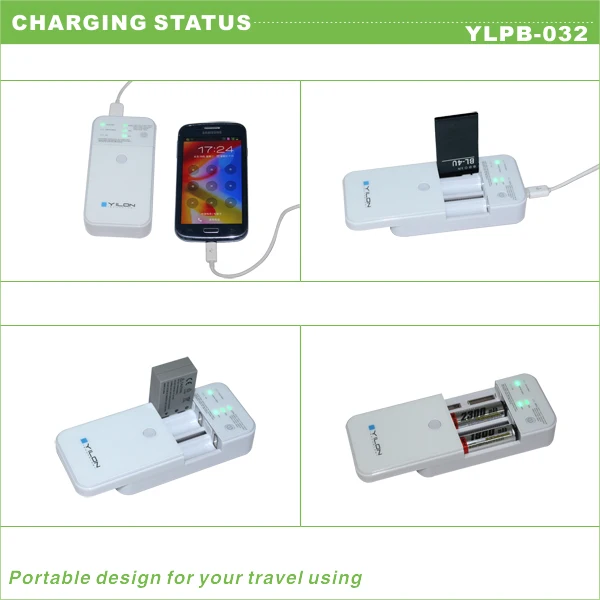 Портативное зарядное устройство для аккумуляторов Универсальный автомобильный адаптер быстрой зарядки мобильных телефонов по всему миру