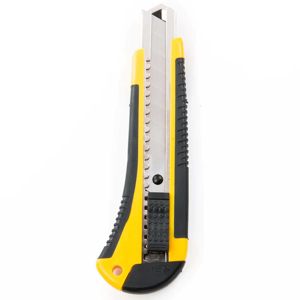 18mm multi function pocket snap off lock retractable blade plastic sliding knife  paper art office knife utility cutter knife