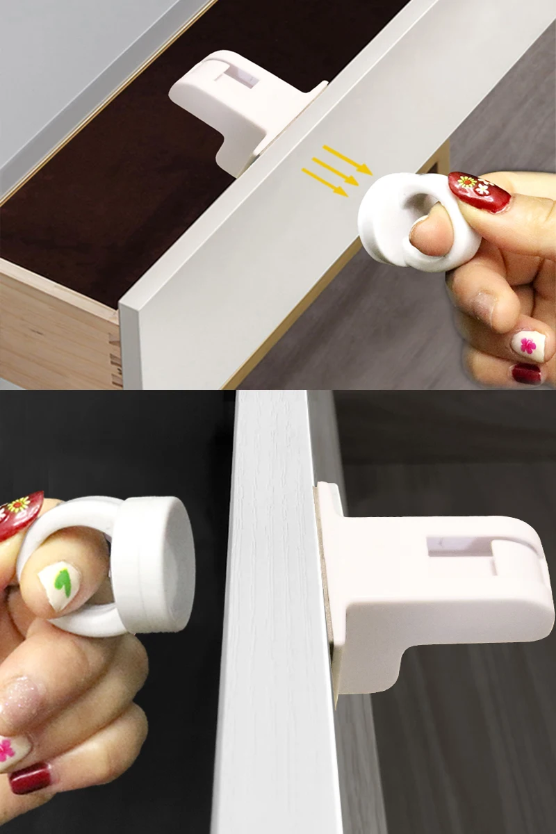 Manufacturer Wholesale Kid Product Home Safety 8 Pack Baby Proofing Magnetic Cabinet Locks Child Safety