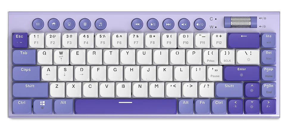 Пользовательская многофункциональная умная 60% RGB Беспроводная/Проводная мини-клавиатура для ПК компьютера ноутбука мультимедиа