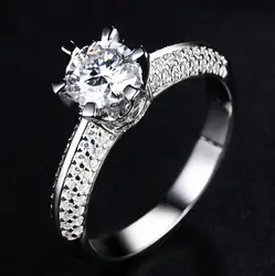 Custom debeers diamond jewelry 1 karat moissanite ring  wedding jewelry  moissanite rings silver 925