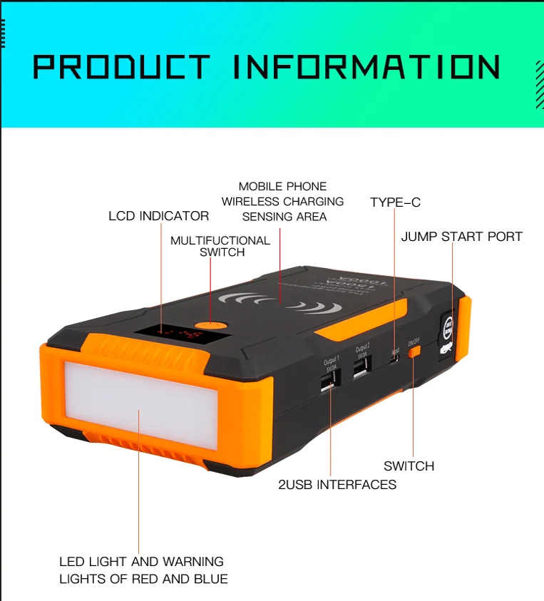 Заводской аутлетмногофункциональный Суперконденсатор пусковое устройство power bank portableмногофункциональный batterybooster powerbank для автомобиля