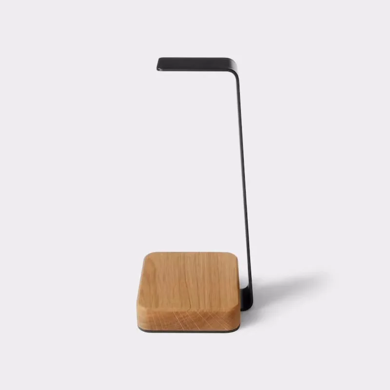 Wooden Headphone Display Stand Earphone Organizer & Storage Rack with Wooden Headset Holder