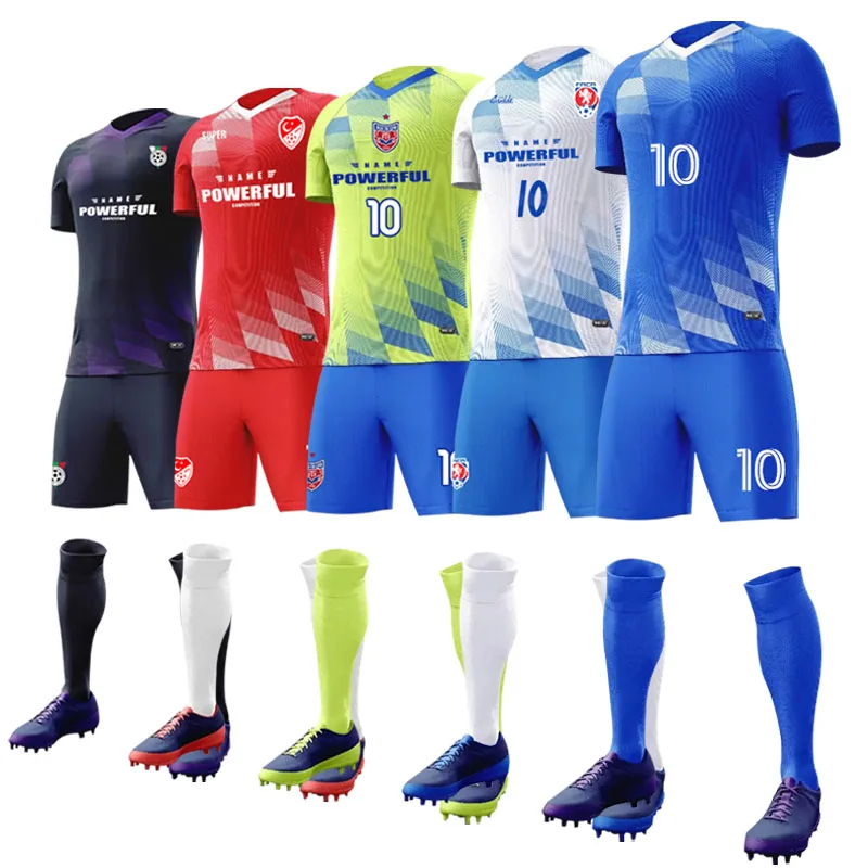 Unisex Breathable Football Suit Custom Match Training Team Uniform Wholesale for Adults