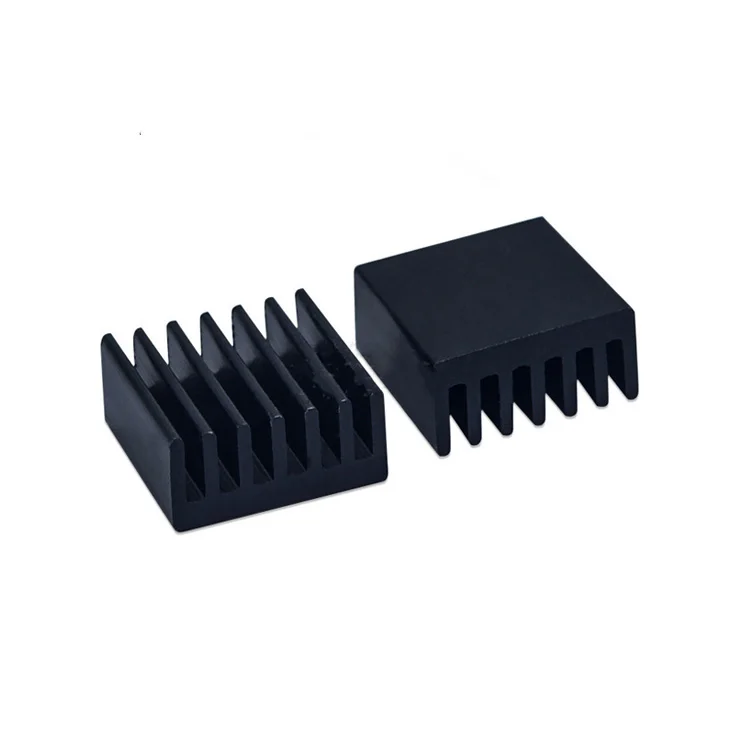 Silver Heatsink Cooling Fin 14 X14 X6 mm Aluminum Self Adhesive Heat Sink for IC Chips Cooling