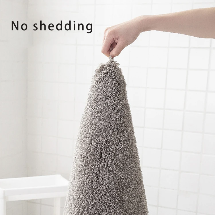 K & B Microfiber polyester Fluffy Non-slip Bath Mat Bathroom Absorbent Mat Kitchen Rugs