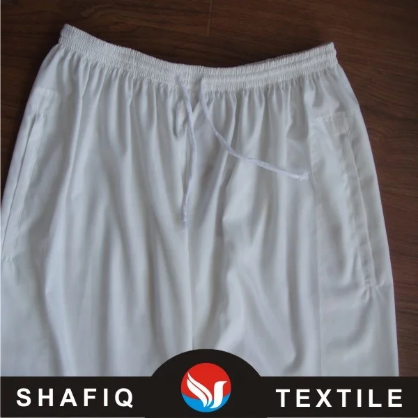 white arab pants with good price and quality 100%polyester fabric