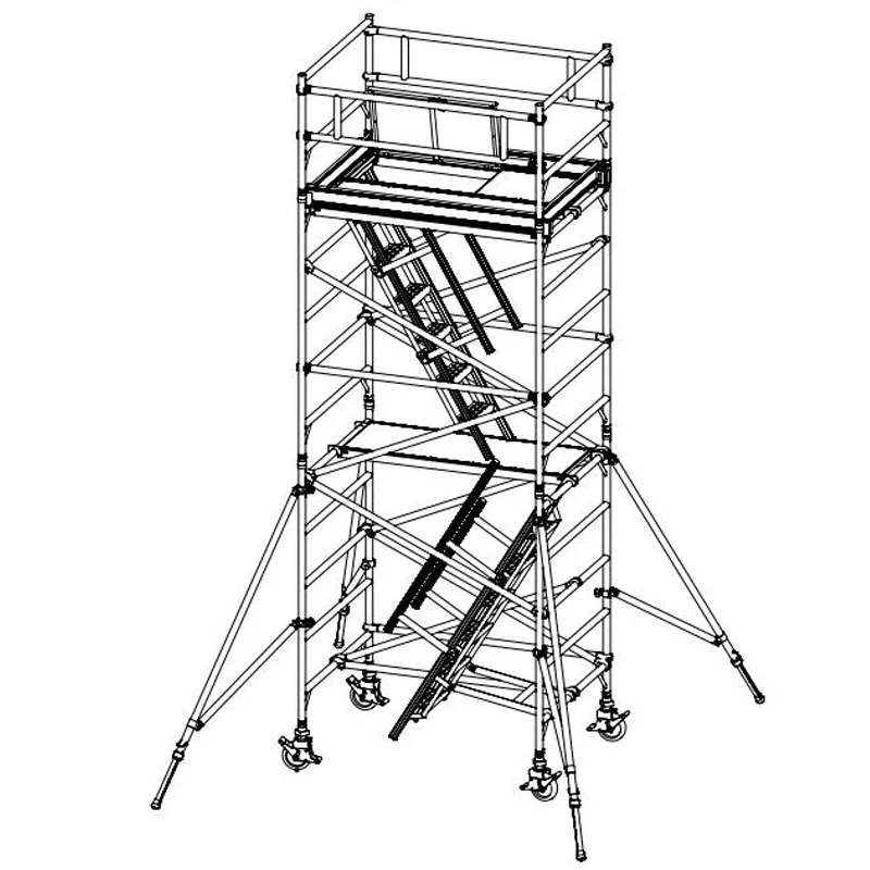 multi purpose 4m climb effortlessly builders rolling scaffold tower aluminum