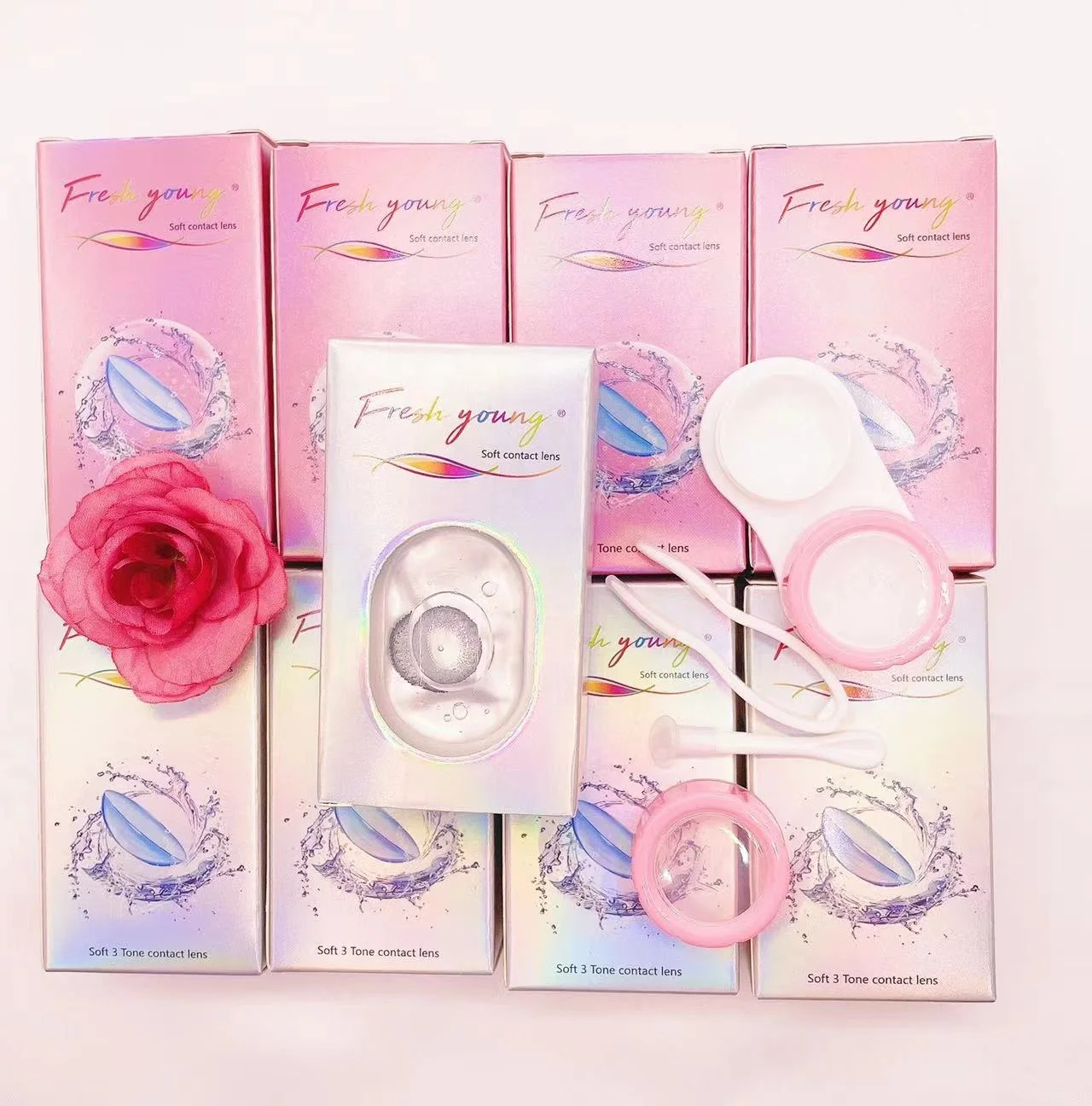 Sales of the first Yearly Wholesale Colored Contact Lens Soft Colored Circle eye contact lenses