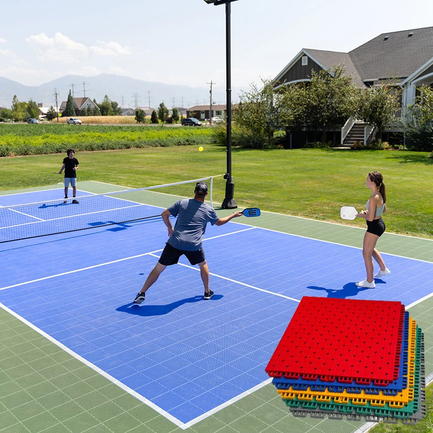 Pickleball Court Floor Mat Interlocking Floor Tiles Pp Volleyball Court Flooring Outdoor