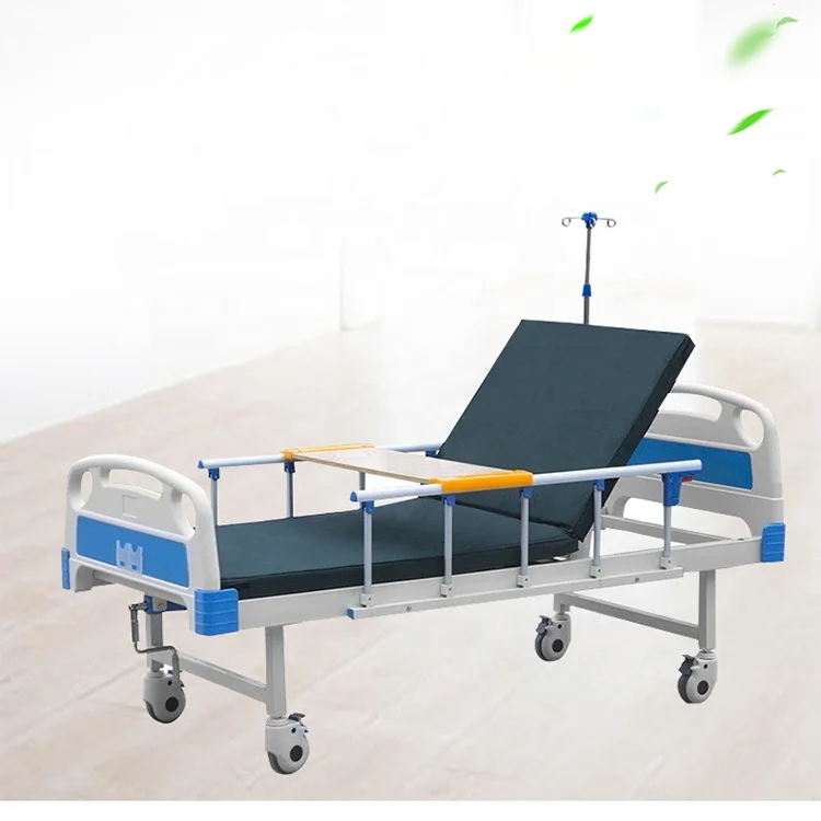 Factory Price of Manual Hospital Nursing Bed Economic ABS Single Crank Hospital Bed