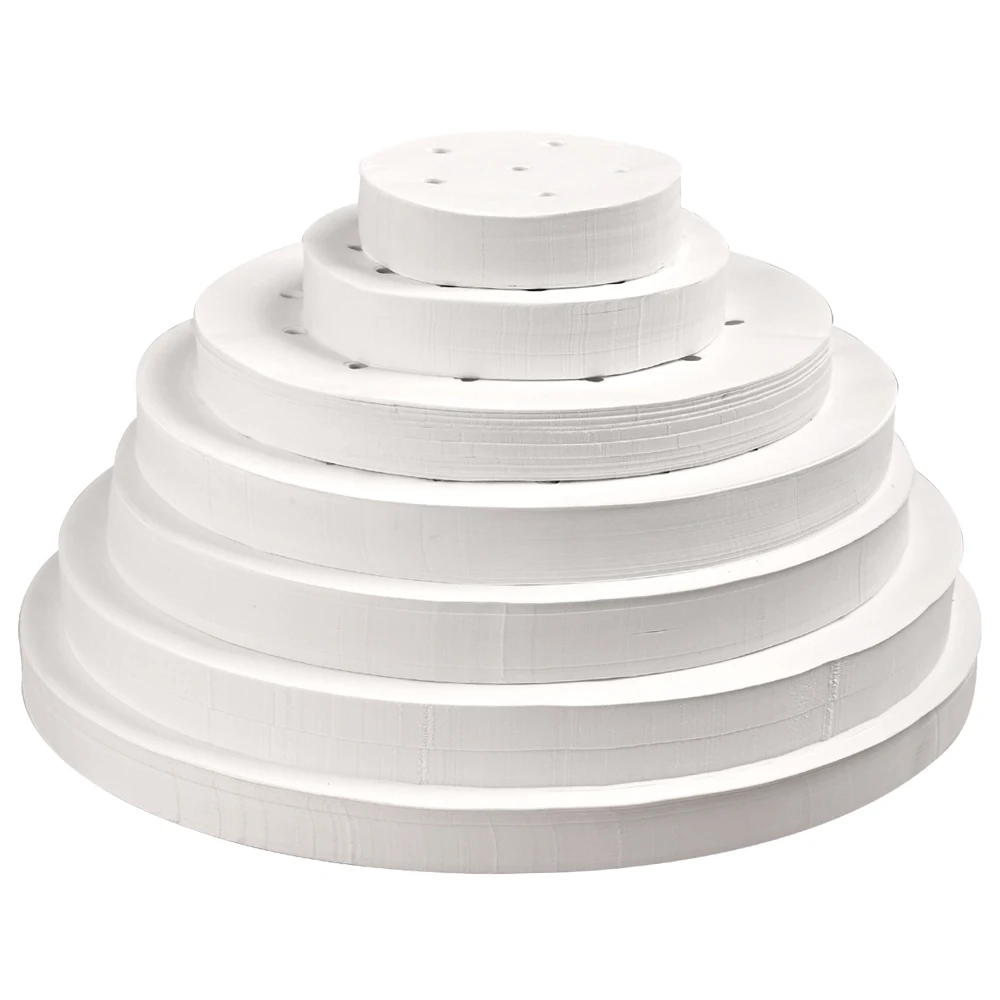 Round Perforated Heat- Resistant Silicone Steam Paper Disposable Non Stick Reusable Parchment Paper Liner